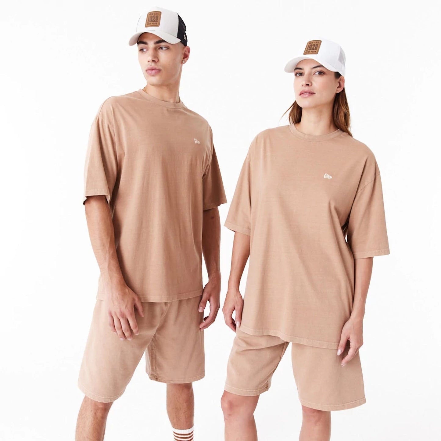 New Era Washed Orange Oversized T-Shirt