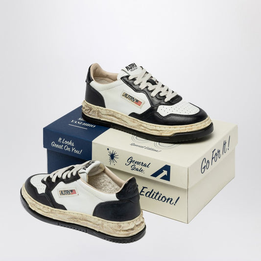 AUTRY X MAISON MSUPVINT LOW MAN MIHARA YASUHIRO WHITE/BLACK