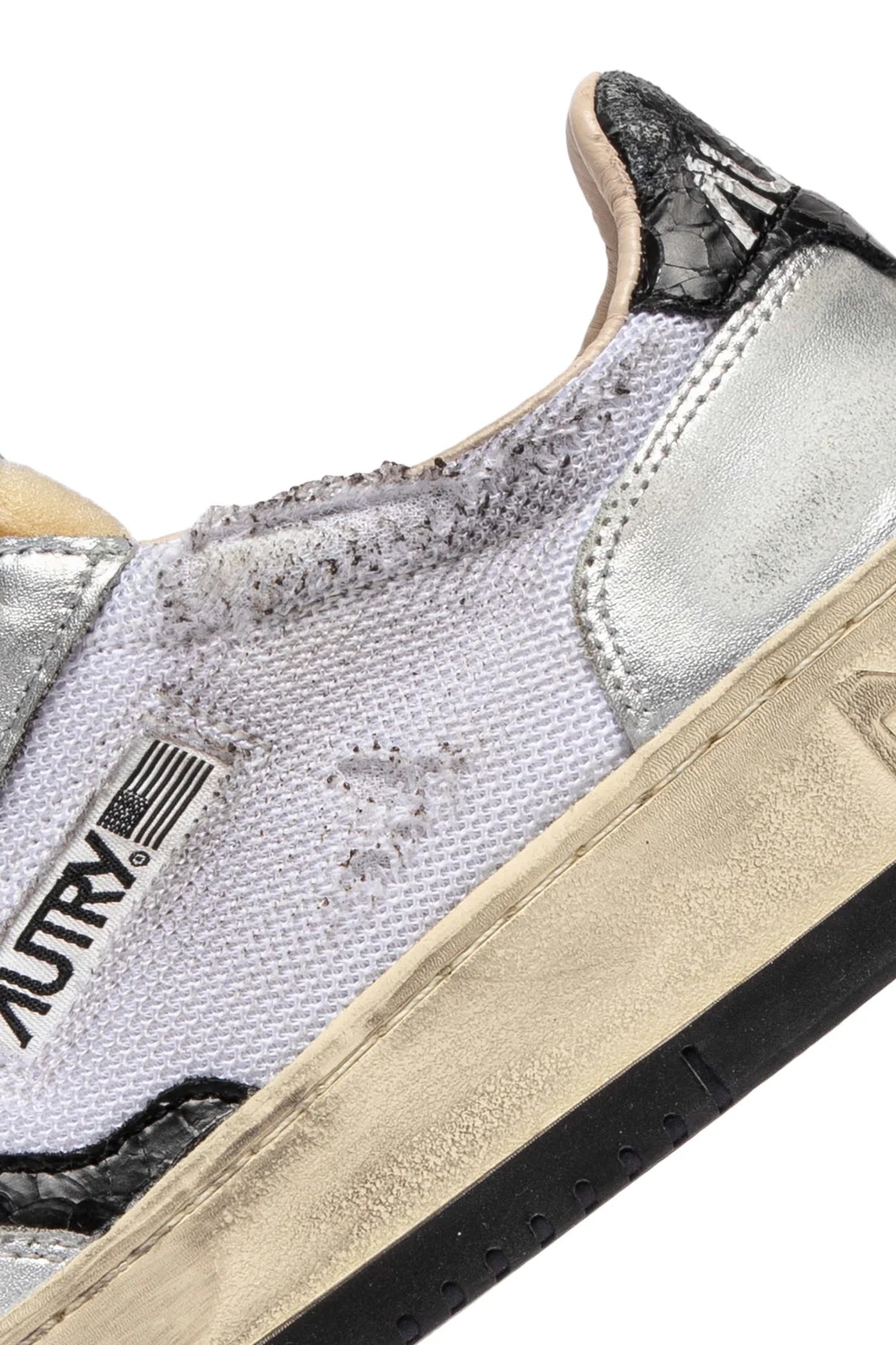 SUPER VINTAGE SILVER BLACK & WHITE - Butterfly Sneakers