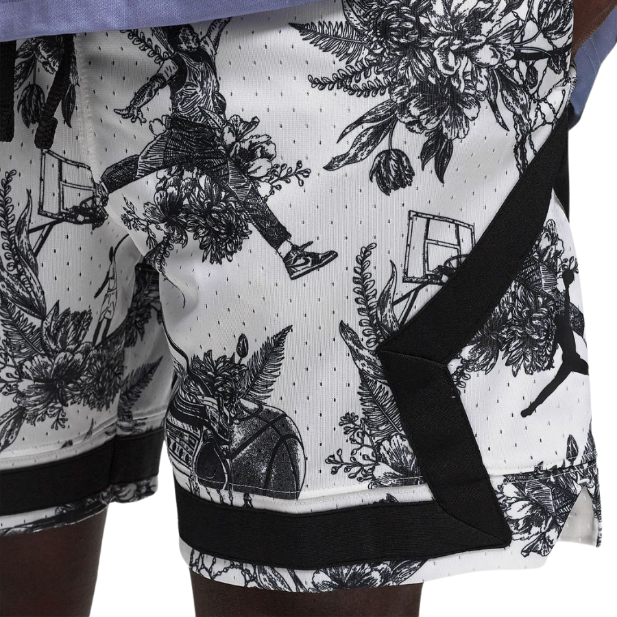 JORDAN SPORT DRI-FIT PRINTED DIAMOND MENS SHORTS