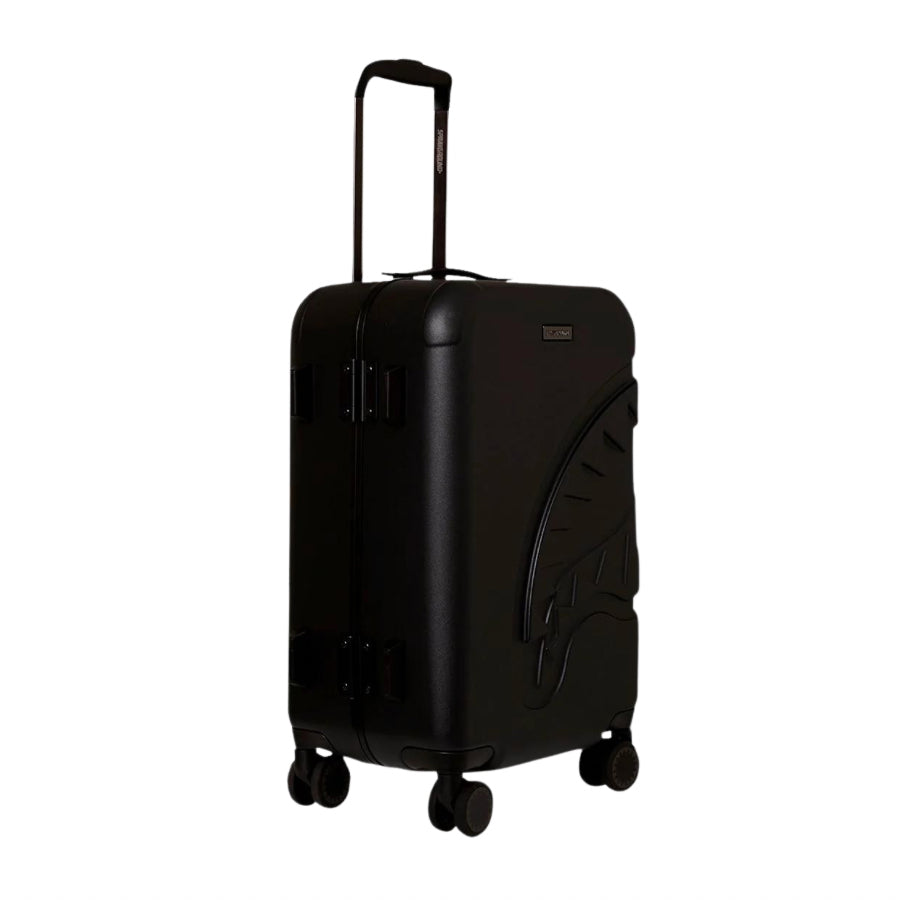 SPRAYGROUND REALITY CHECK SHARKNAUTICS HARDSHELL CARRY-ON JETBLACK LUGGAGE