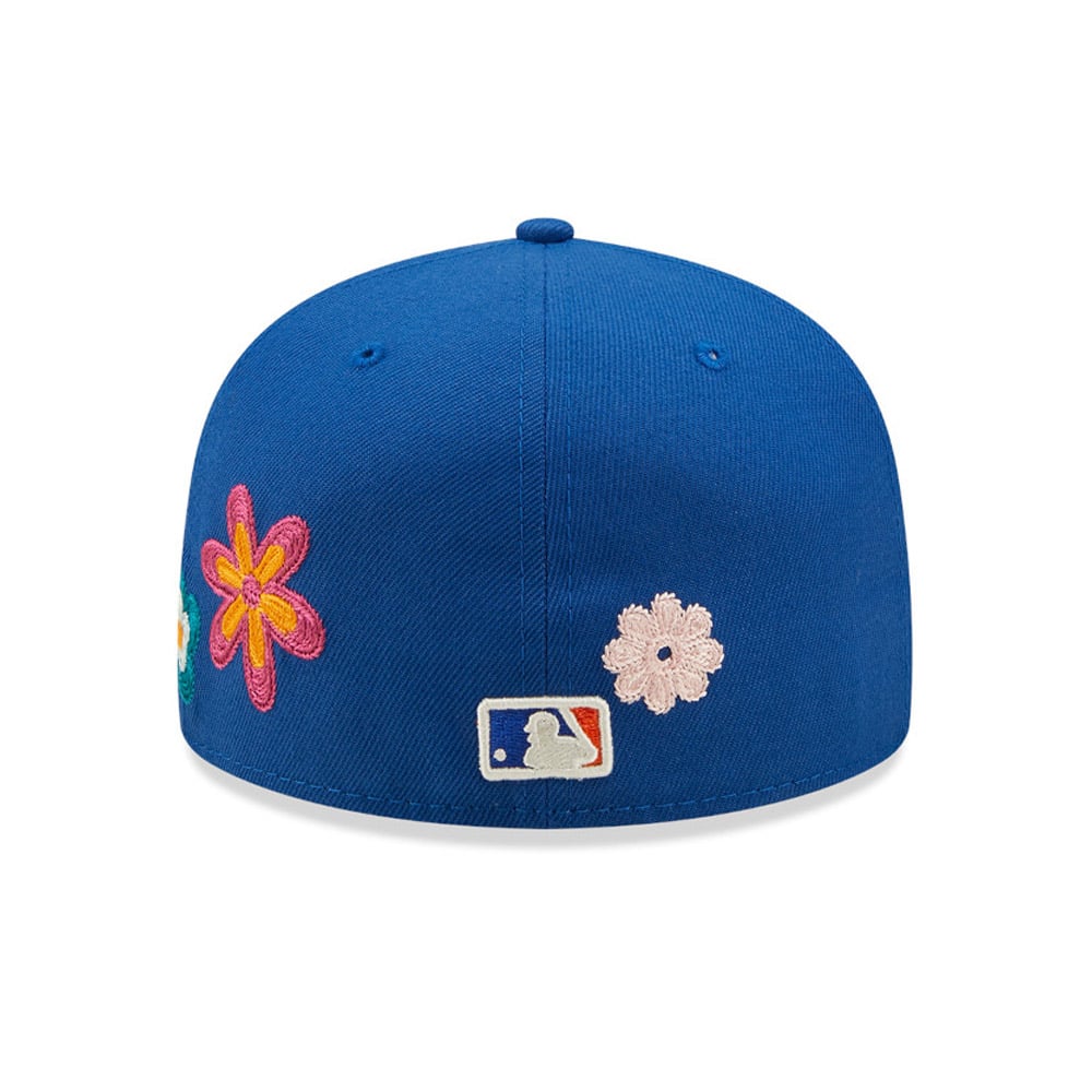 New York Mets MLB Flower Blue 59FIFTY Fitted Cap - New era