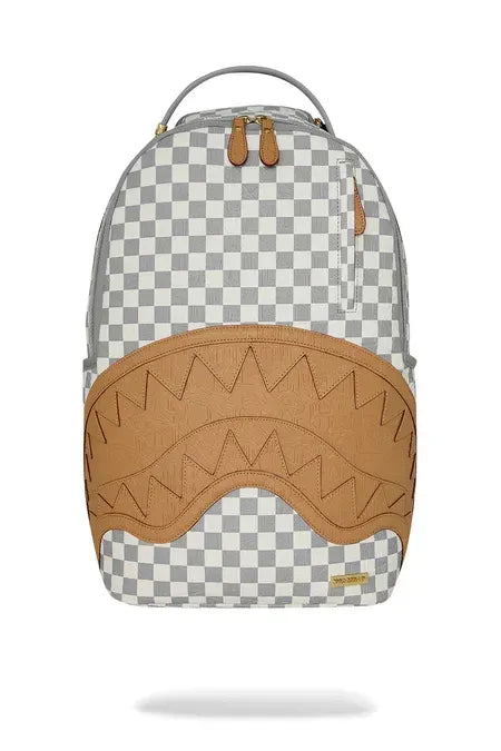 EMBOSSED CHECK CREAM DLXSV BACKPACK תיק גב