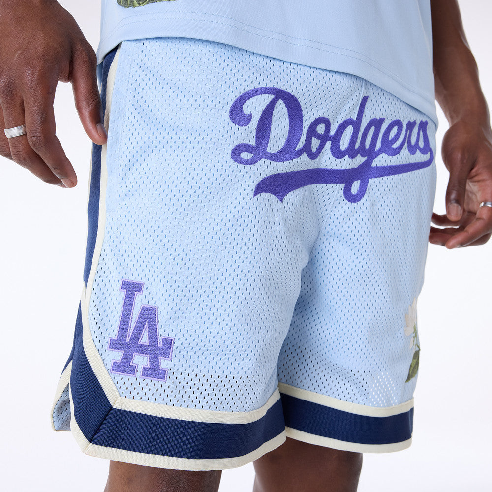 LA Dodgers MLB Floral Pastel Blue Shorts