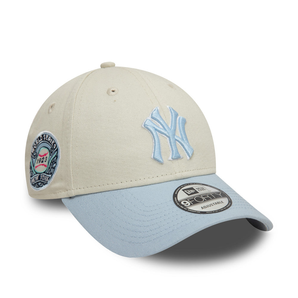 New York Yankees World Series Patch Cream 9FORTY Adjustable Cap