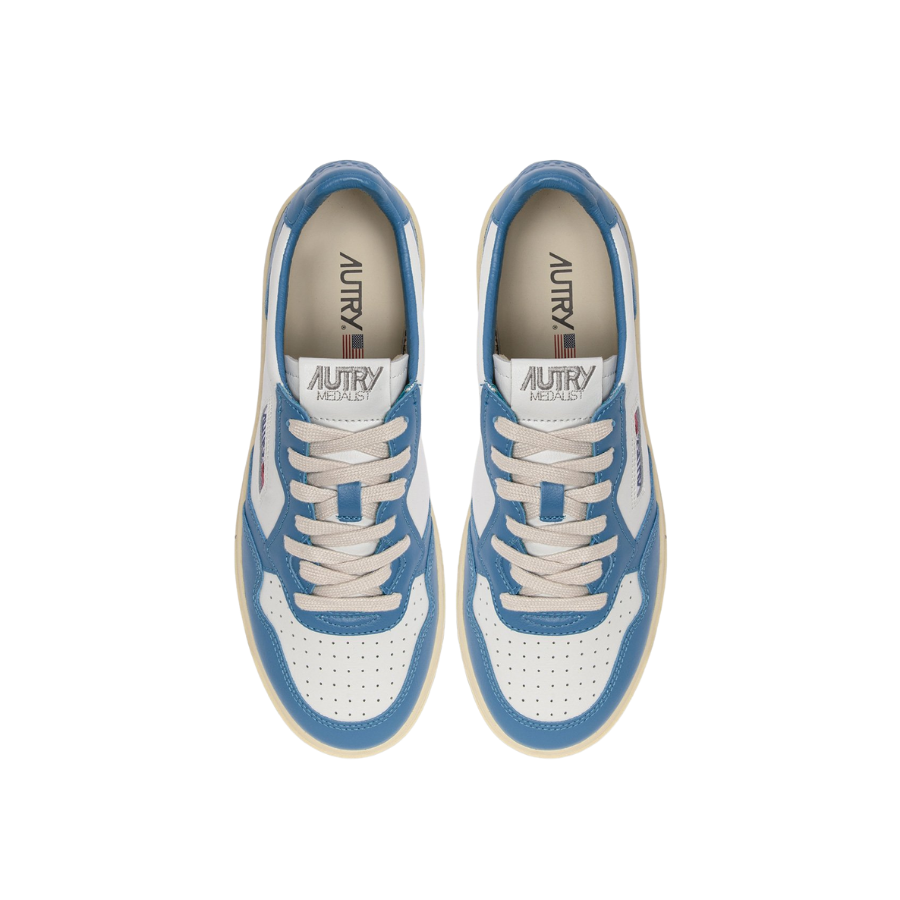 AUTRY SNEAKERS WHITE & AZURE