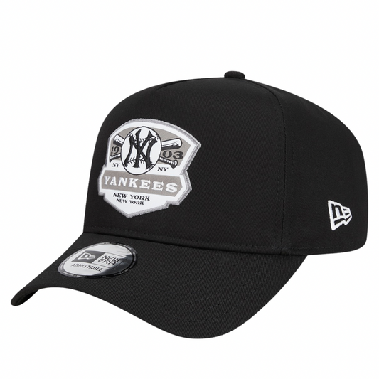 NEW ERA New York Yankees MLB Patch Black A-Frame Trucker Cap