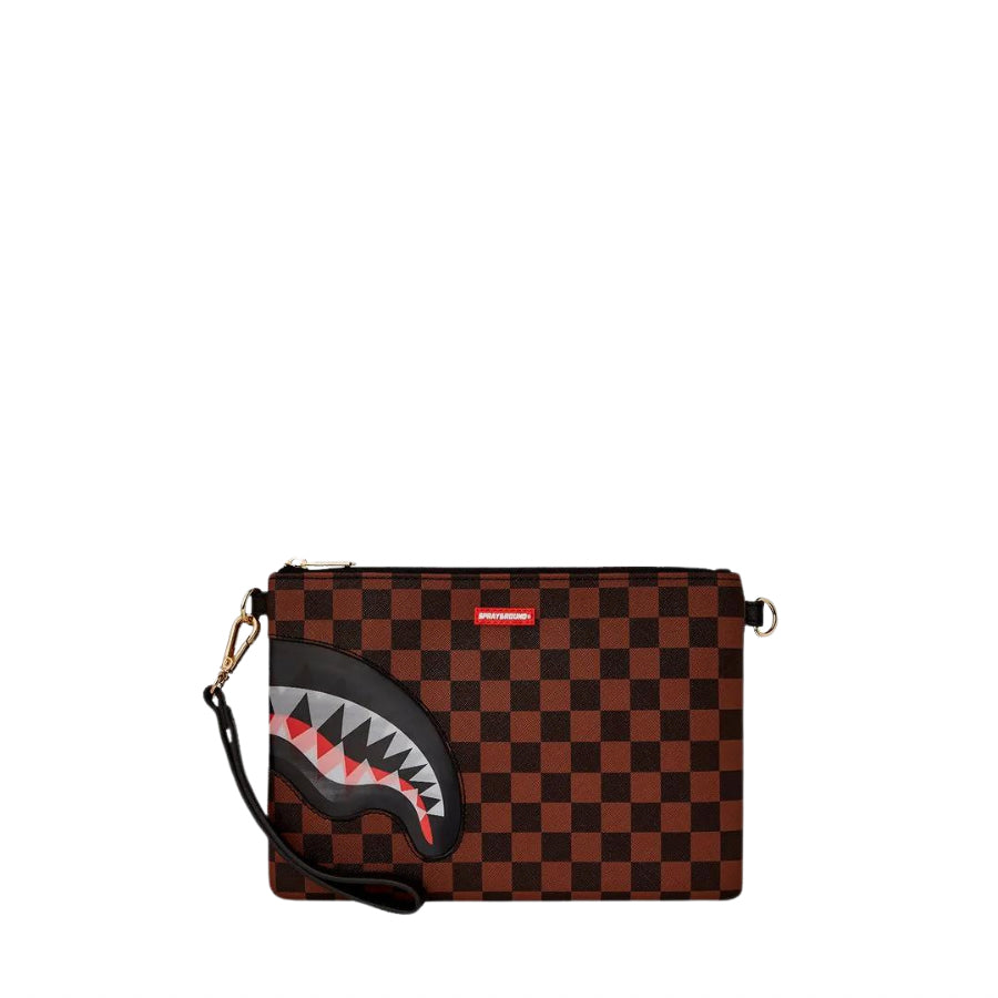 SPRAYGROUND SHARKS IN PARIS LENTICULAR CHOMP CROSSOVER CLUTCH