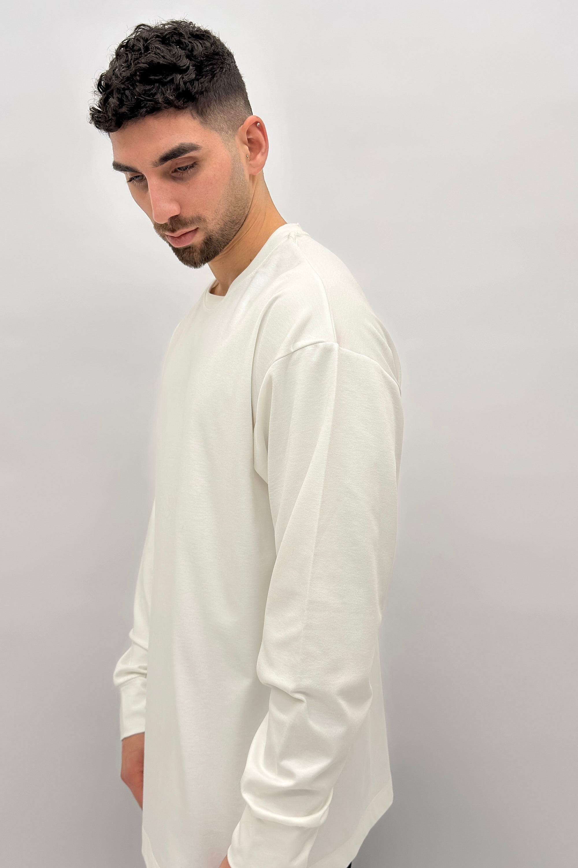 Butterfly Boy long T shirt white - Butterfly Sneakers