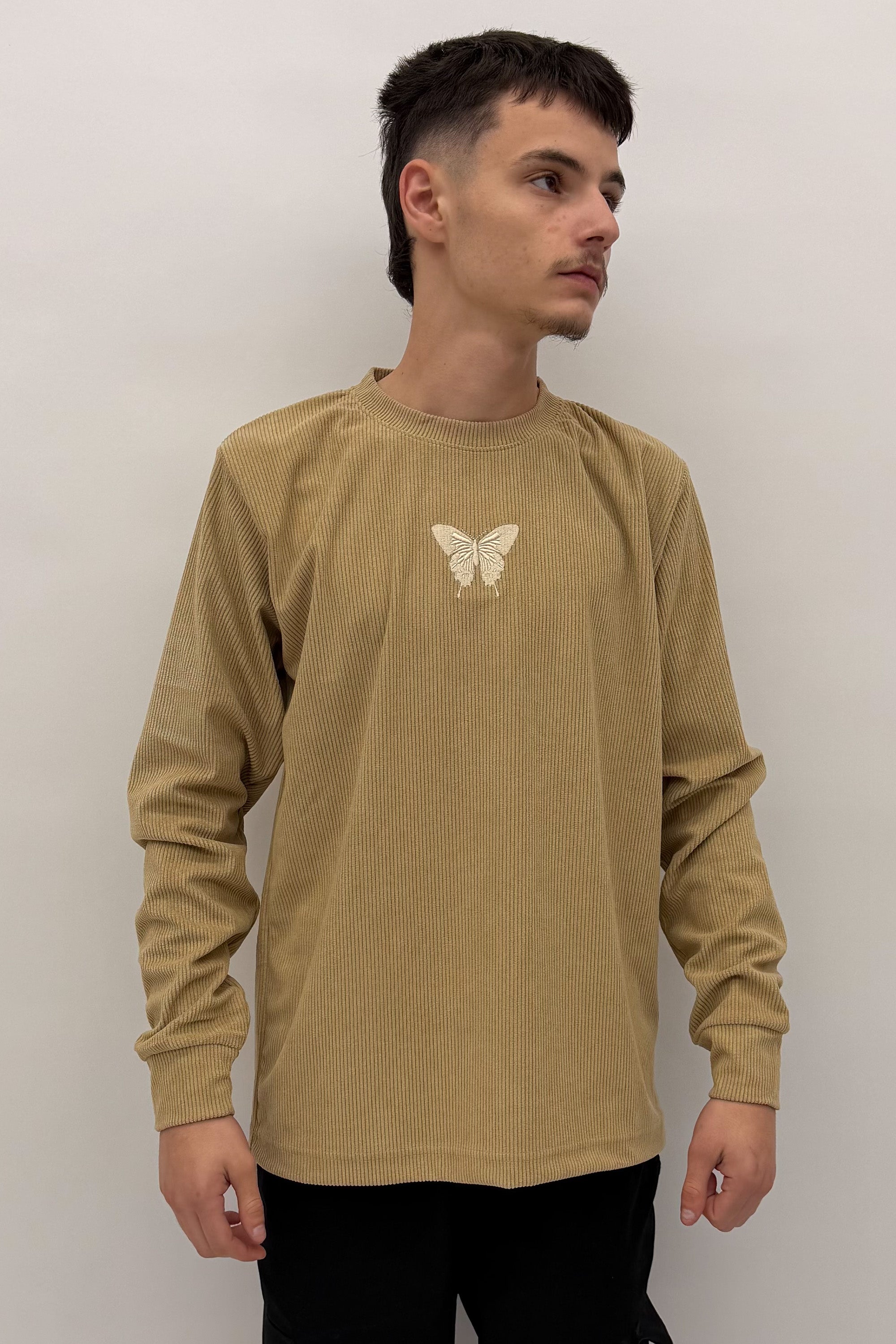 חולצת קורדרוי שרוול ארוך - Butterfly Sneakers
