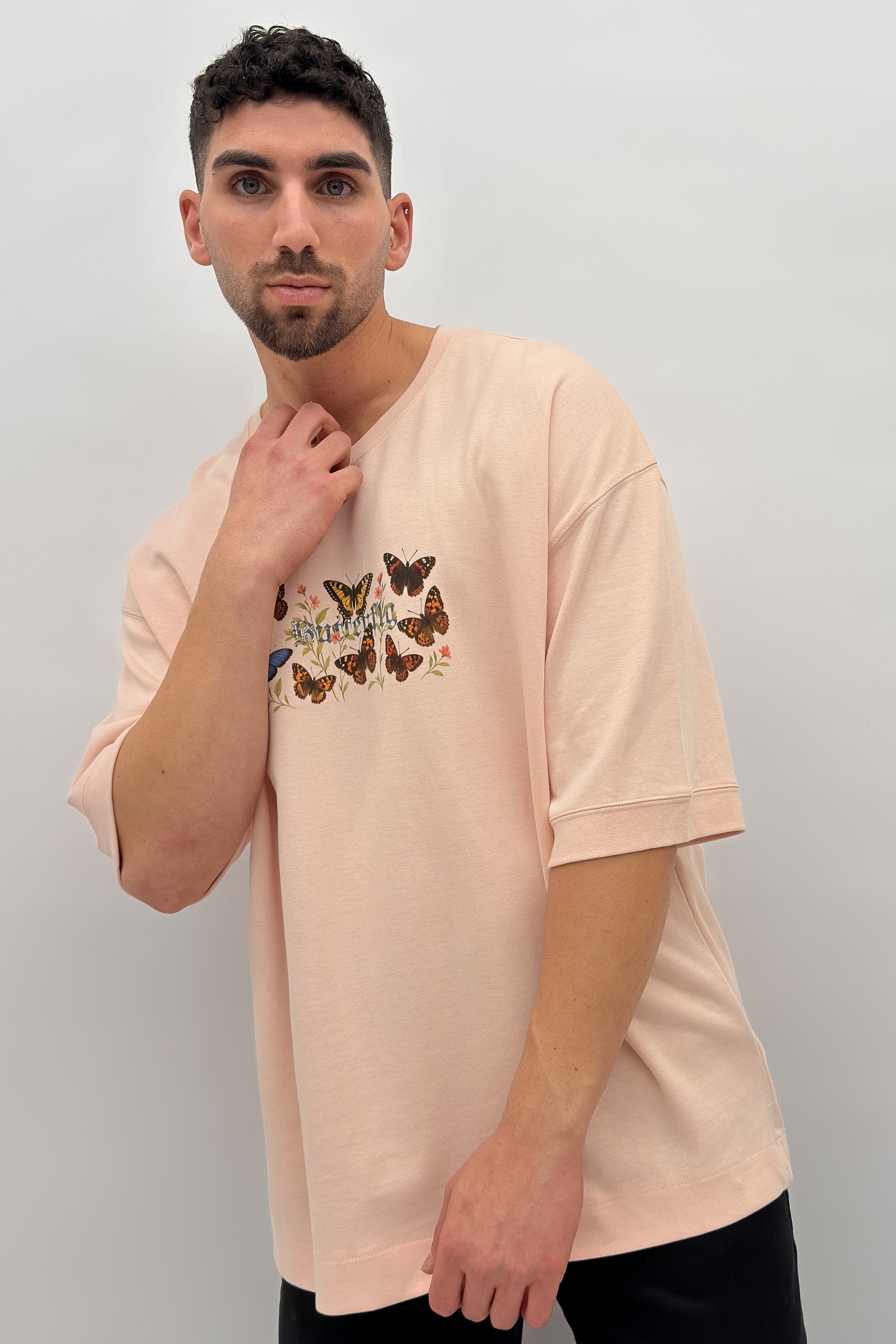 Butterfly Boy oversize Flowers Pink - Butterfly Sneakers