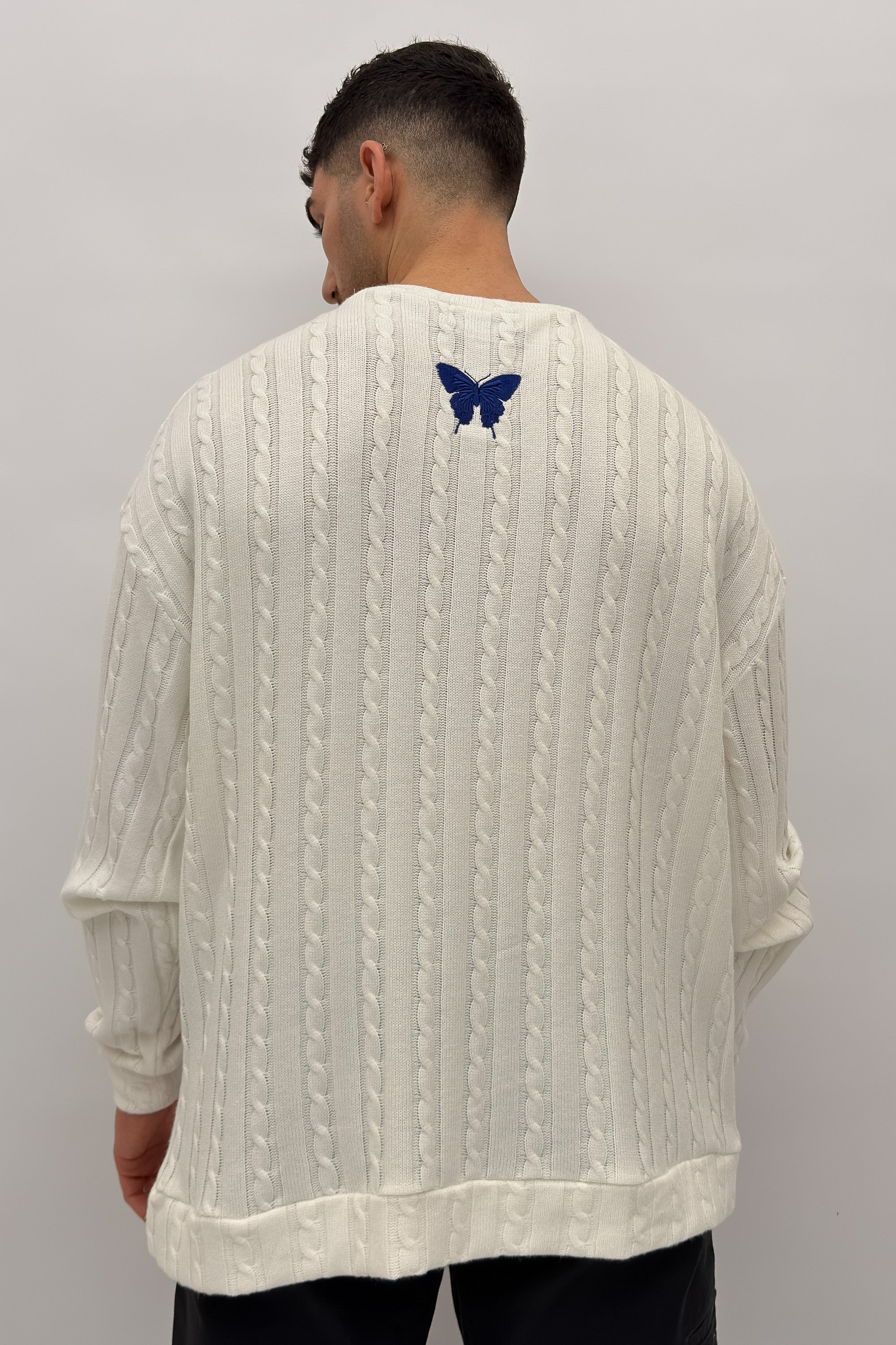 Butterfly Boy Signature Cable Knit סריג - Butterfly Sneakers