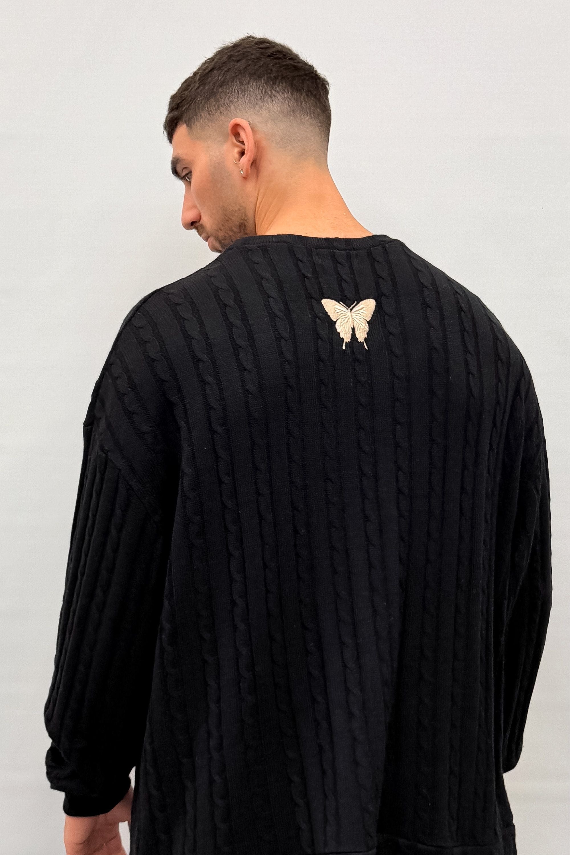 Butterfly Boy Signature Cable Knit סריג - Butterfly Sneakers