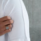ELEGANT T SHIRT WAFFLE - WHITE