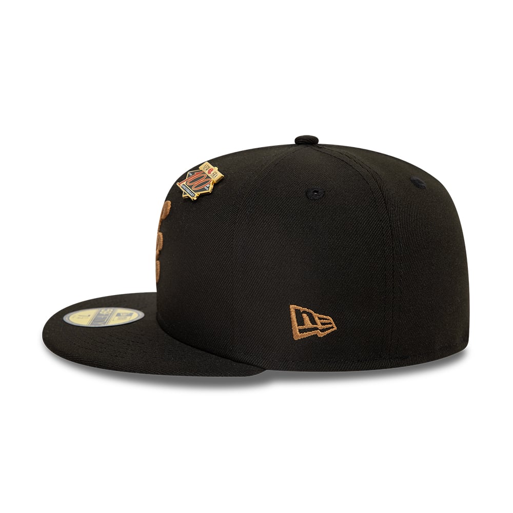 New Era Script Black 59FIFTY Fitted Cap