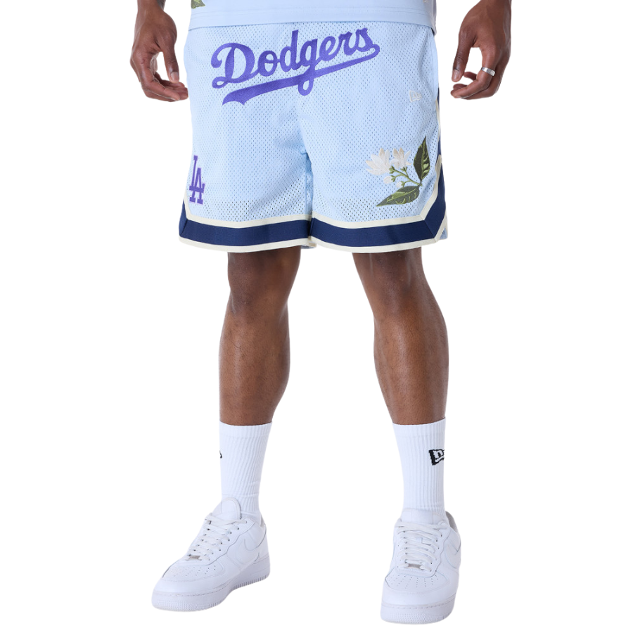 LA Dodgers MLB Floral Pastel Blue Shorts