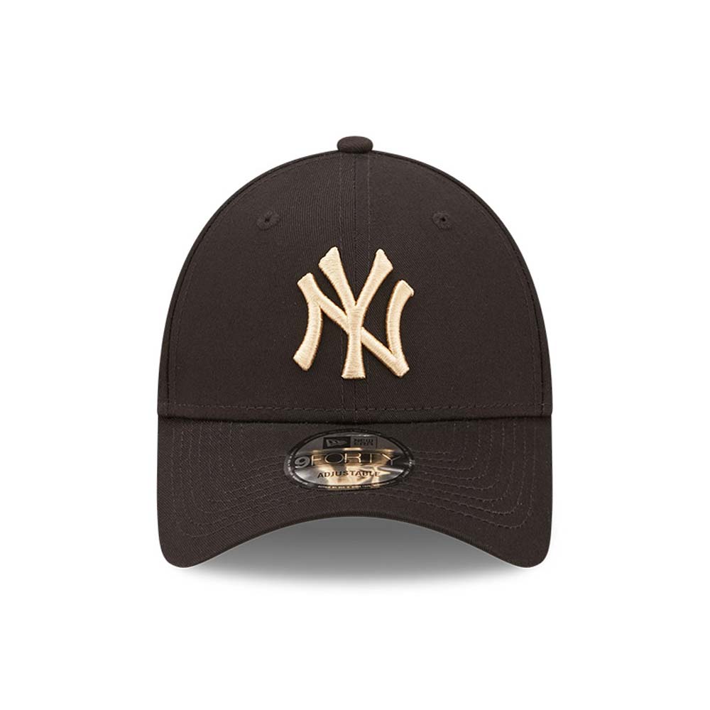 NEW ERA New York Yankees League Essential Black 9FORTY Adjustable Cap -כובע