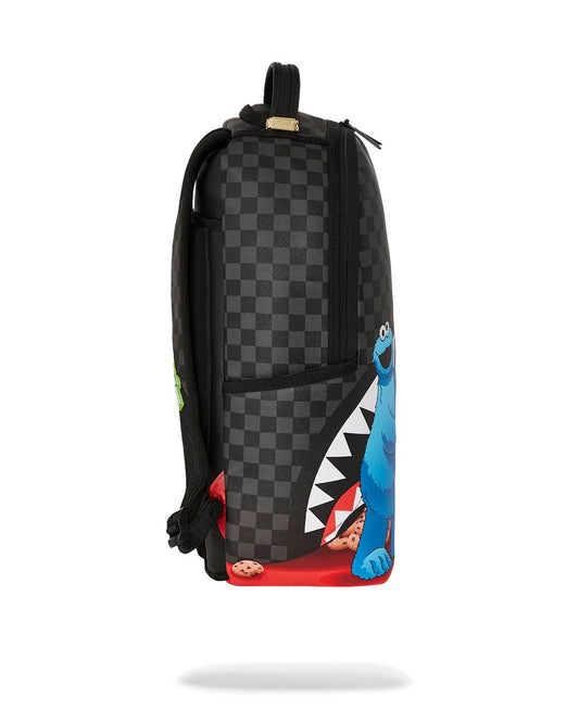 SESAME STREET COOKIE MONSTER SNEAKING A BITE DLXSV BACKPACK