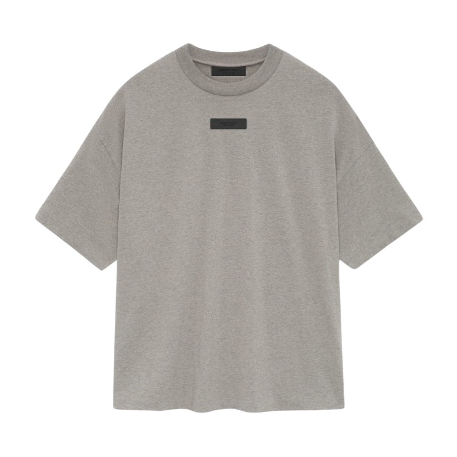 FEAR OF GOD ESSENTIALS Dark Heather Oatmeal Cotton-Blend Sweat Shirt