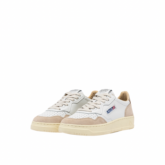 WHITE AND GOLD LEATHER