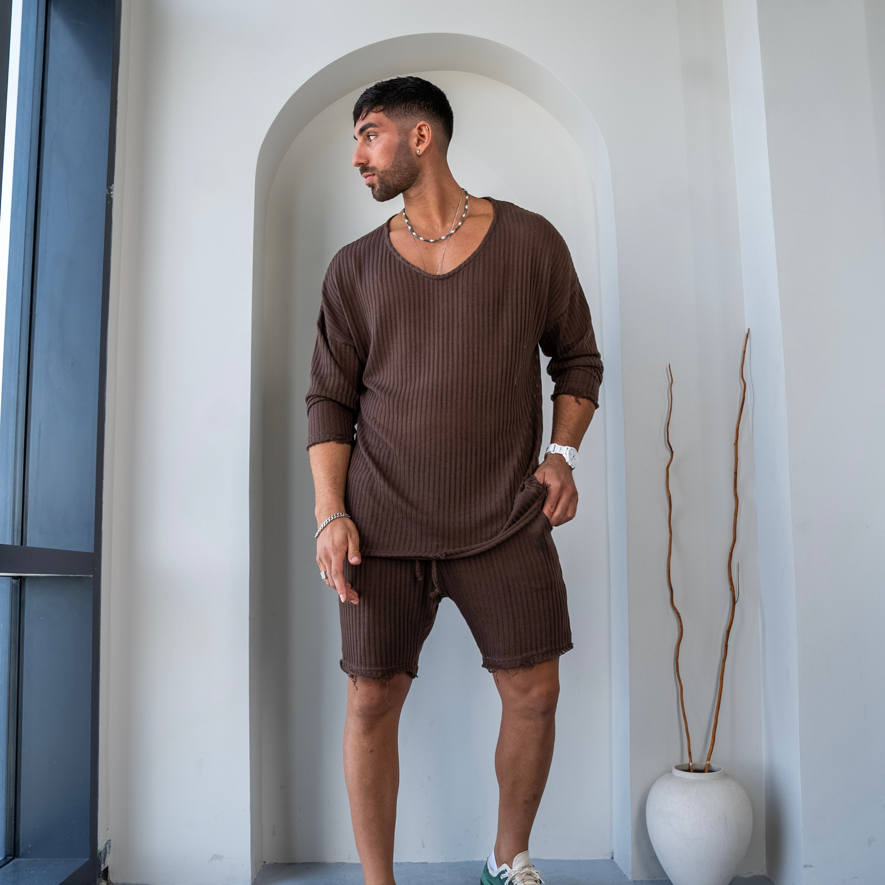 SHORT MYKONOS - BROWN