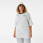 חולצת טי שירט שרוול קצר GREEN STRIPE