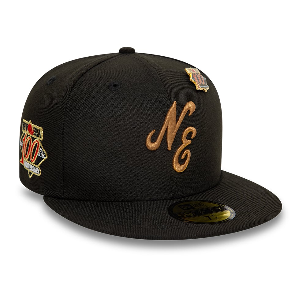 New Era Script Black 59FIFTY Fitted Cap