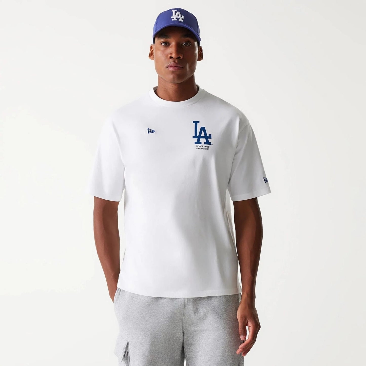 חולצת טי שרט שרוול קצר לבן MLB