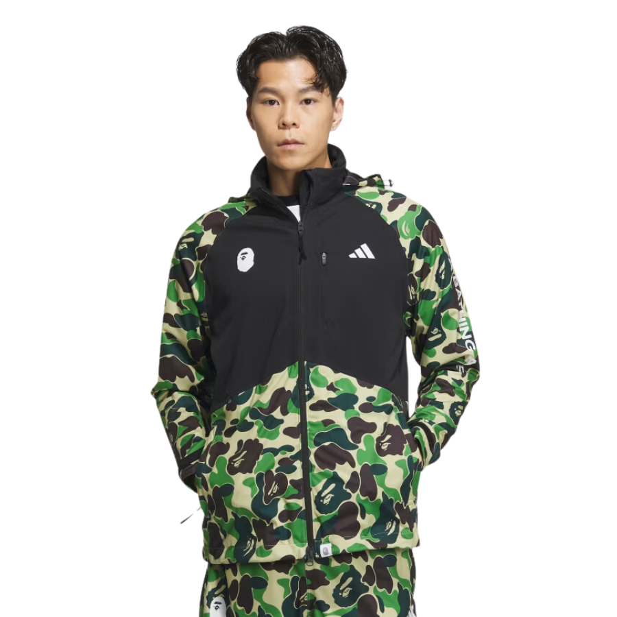 BAPE X ADIDAS GOLF ABC CAMO JACKET MENS