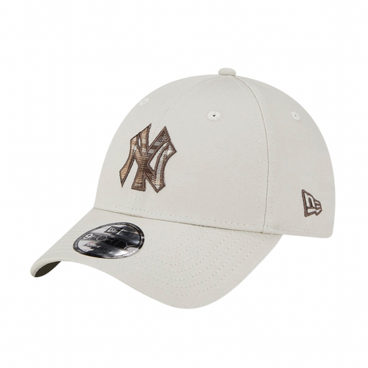 NEW ERA New York Yankees Check Infill Stone 9FORTY Adjustable Cap