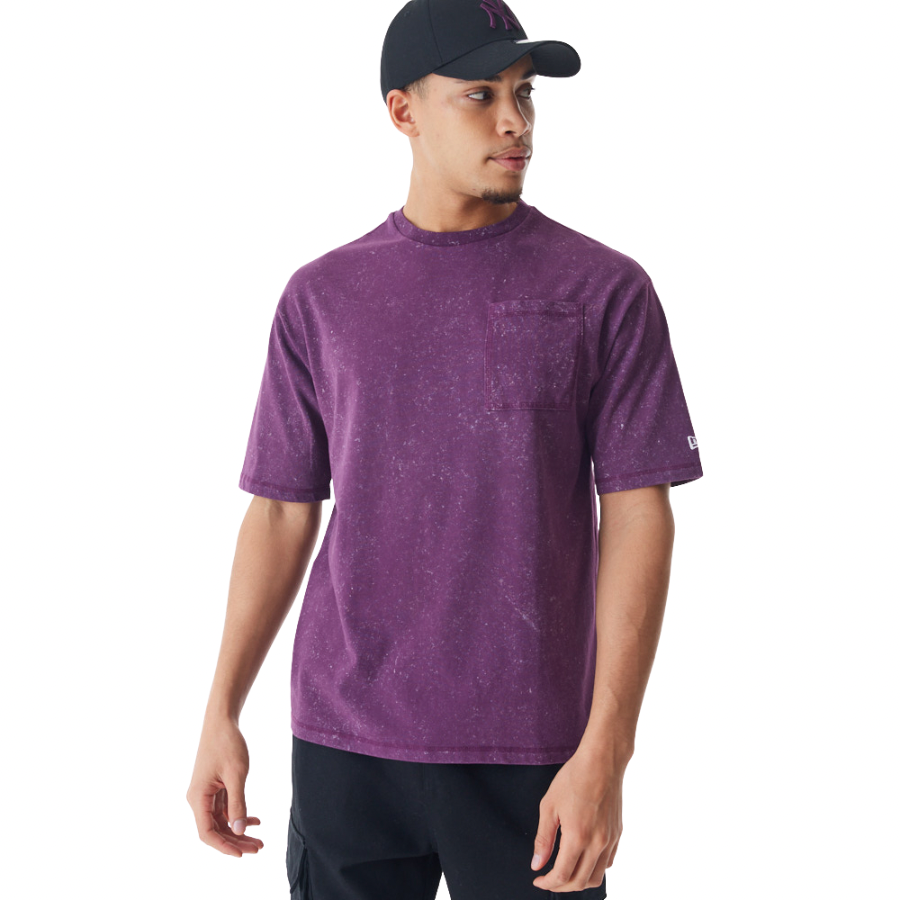 New Era Wash Dark Purple Oversized T-Shirt