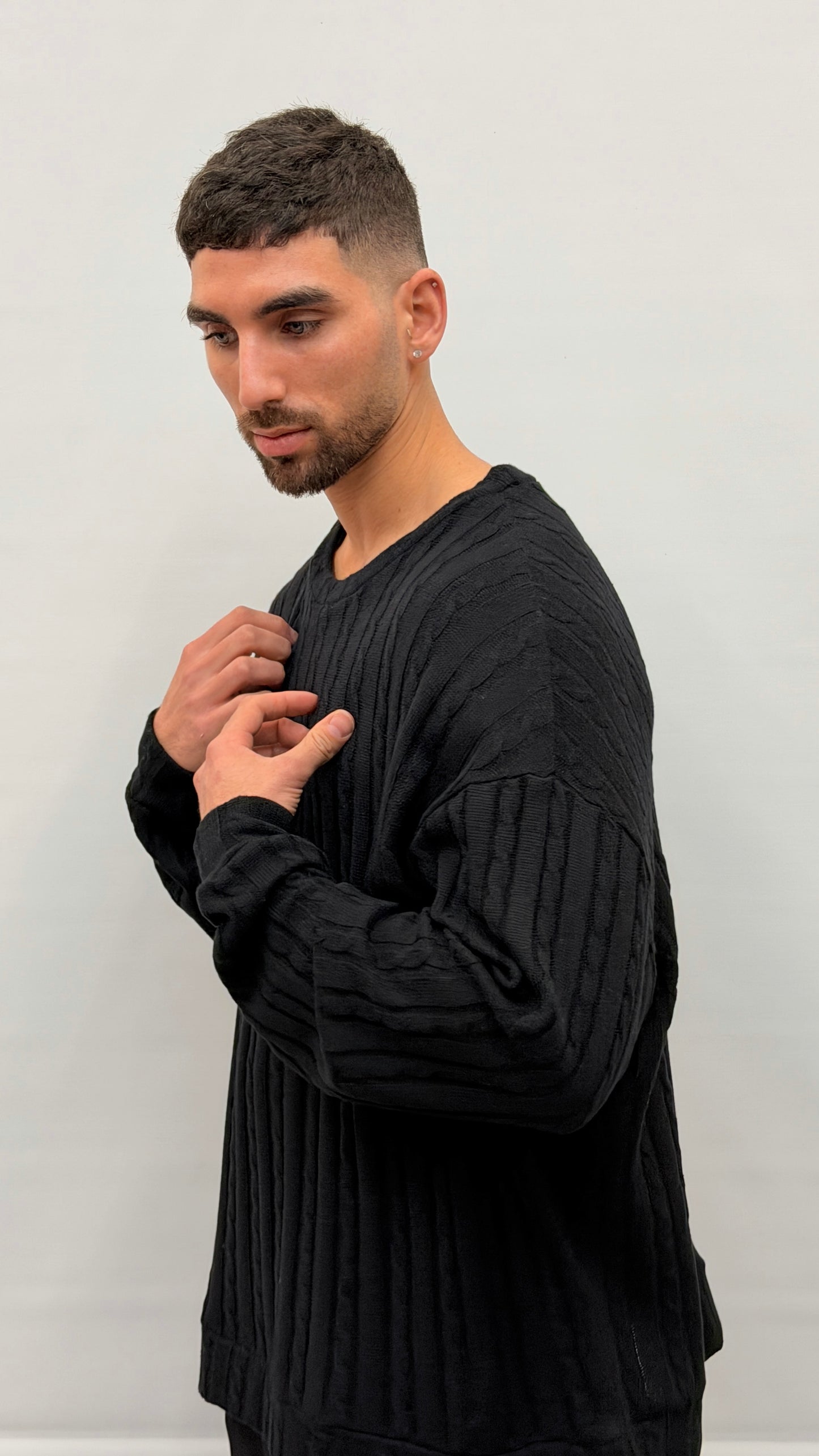 Butterfly Boy Signature Cable Knit -Black