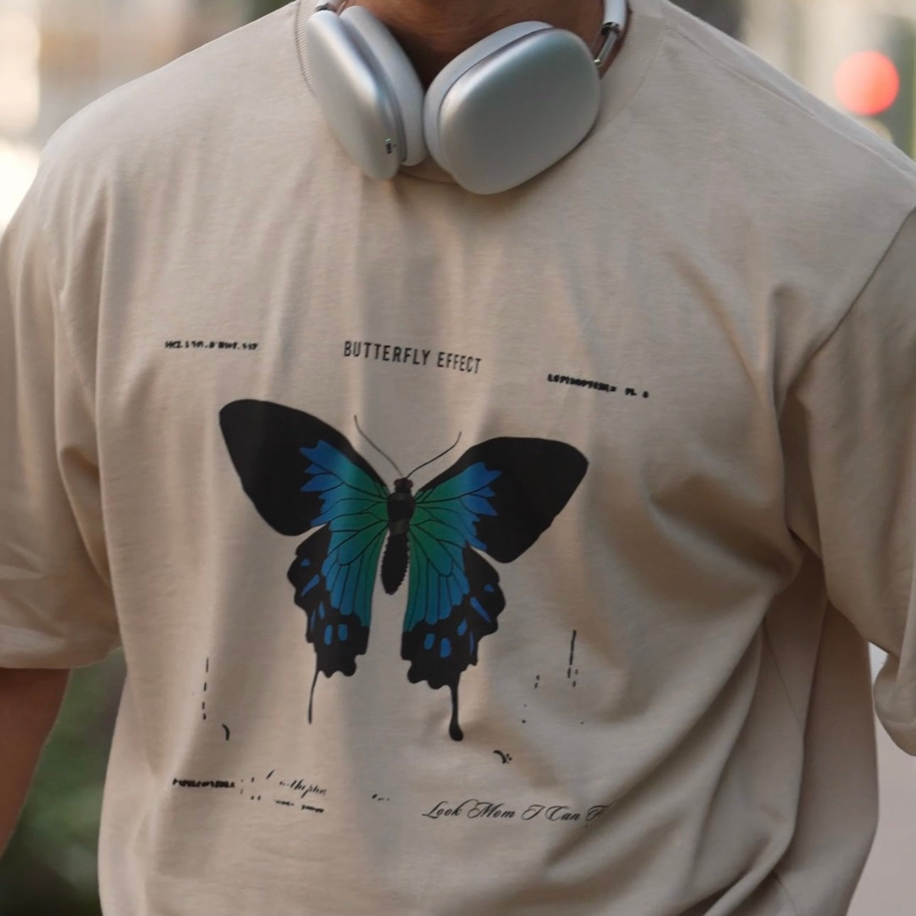 Brown T-shirt - Butterfly Sneakers