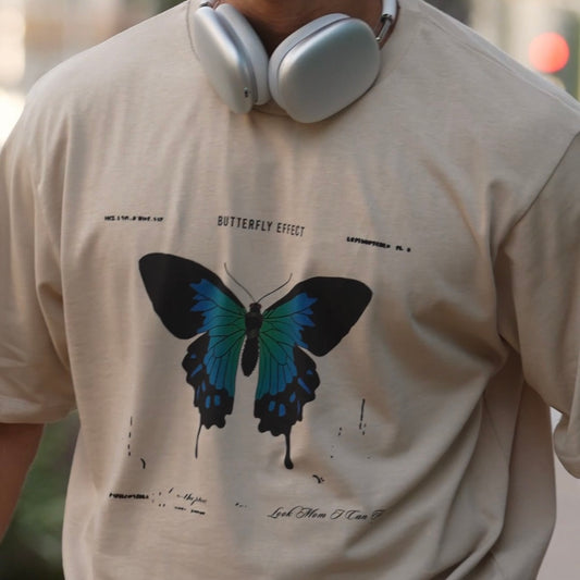 Brown T-shirt - Butterfly Sneakers