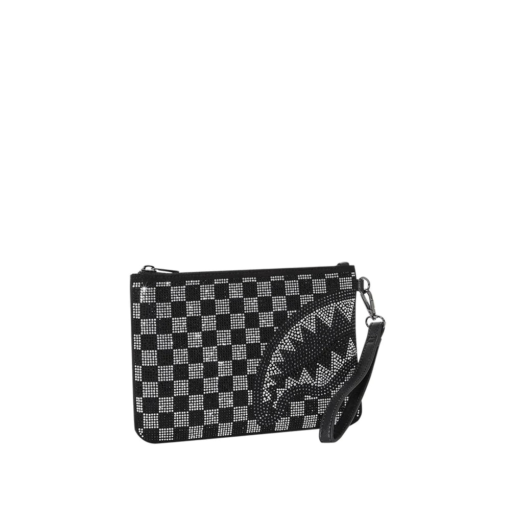 SPRAYGROUND TRINITY CHCKERED CLUTCH