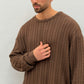 Butterfly Boy Signature Cable Knit - Brown