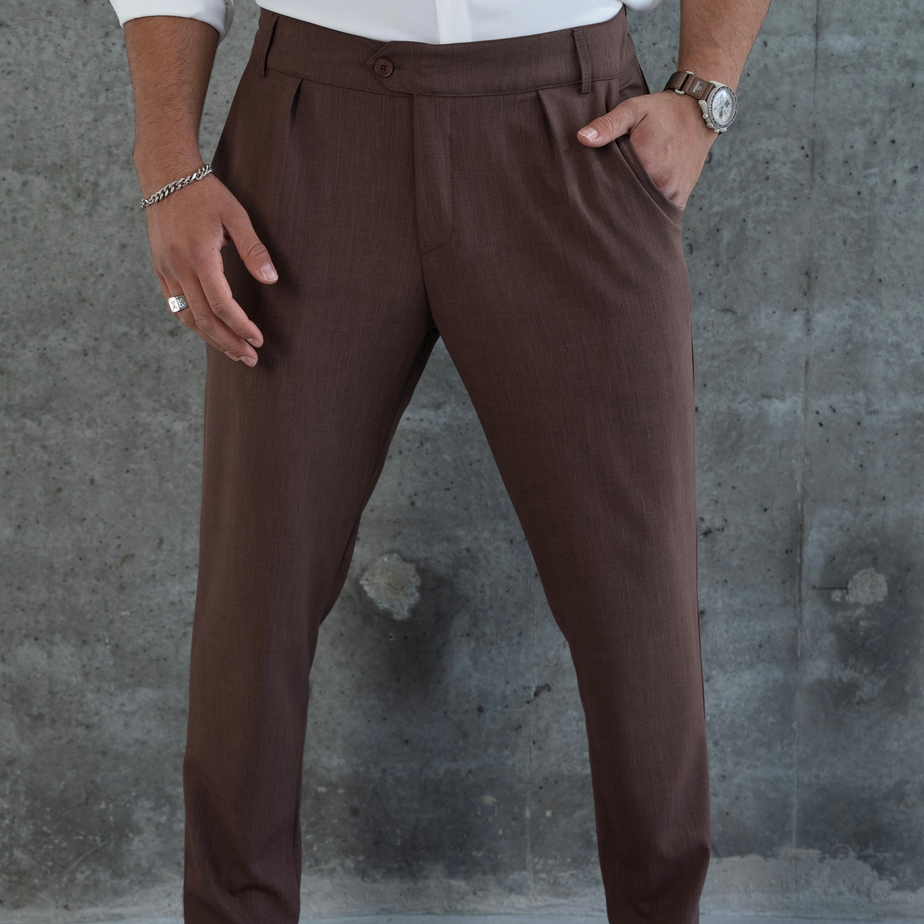 ELEGANT PANTS MAX MARA - BROWN