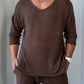 SHIRT LONG SLEEVE MYKONOS - BROWN