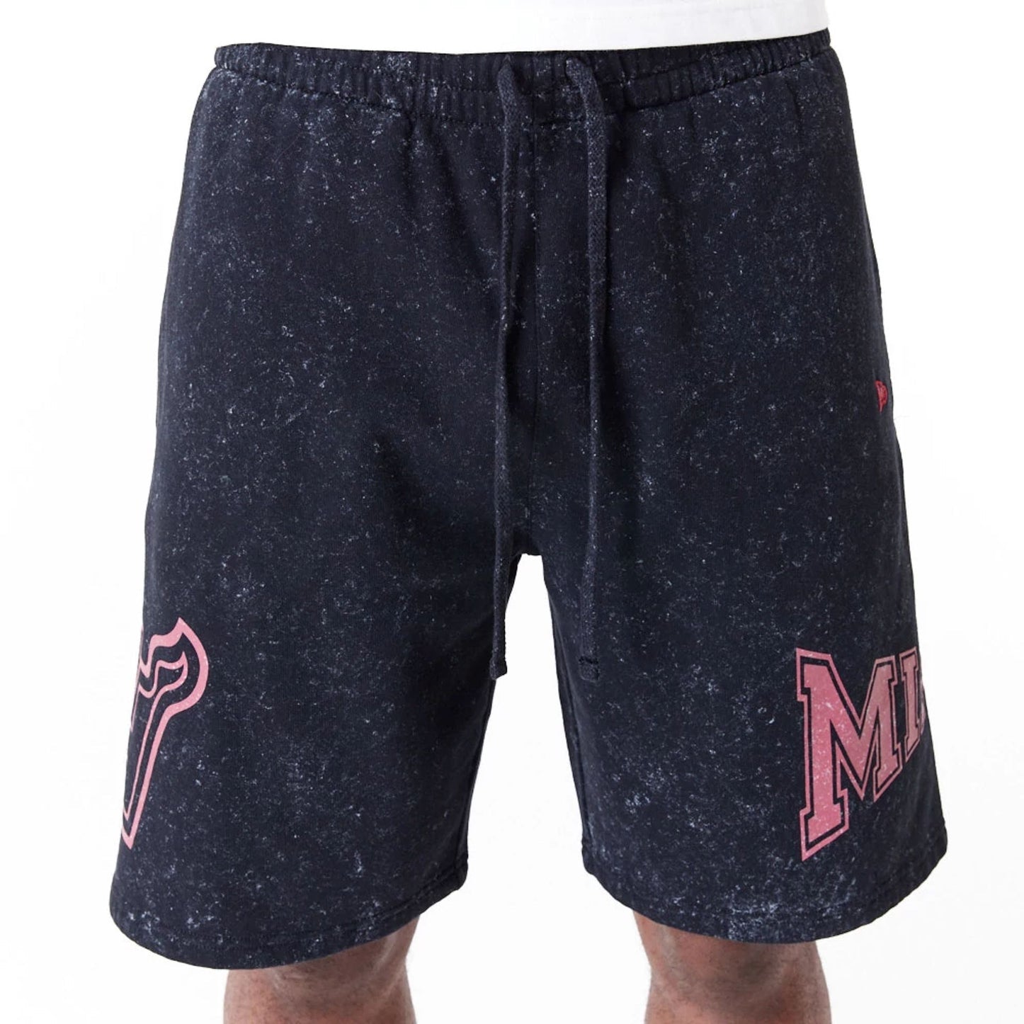 New Era Miami Heat NBA Washed Black Shorts