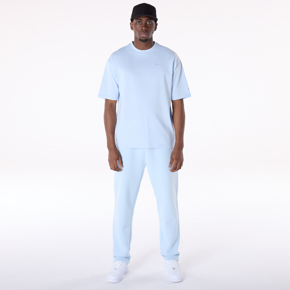 New Era Sticker Pastel Blue Oversized T-Shirt