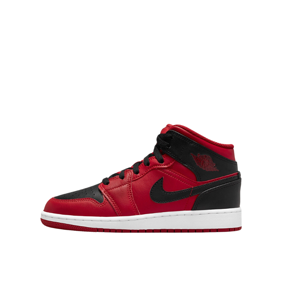 Air Jordan 1 Mid GS Reverse Bred Black