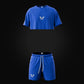 W THE SIX - 5/6 - Blue Morph - Crop T shirt