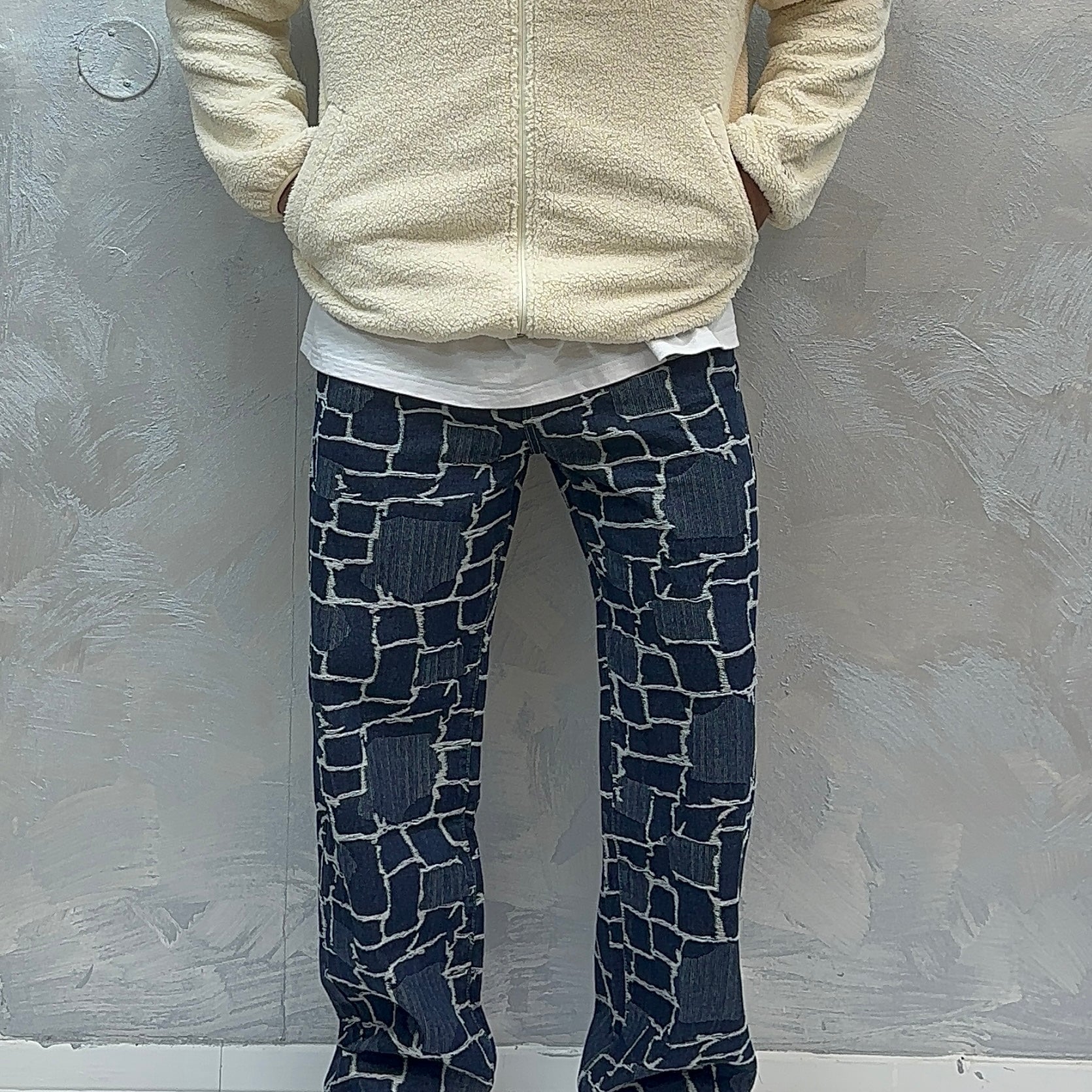 Baggy Jeans Blue Crease