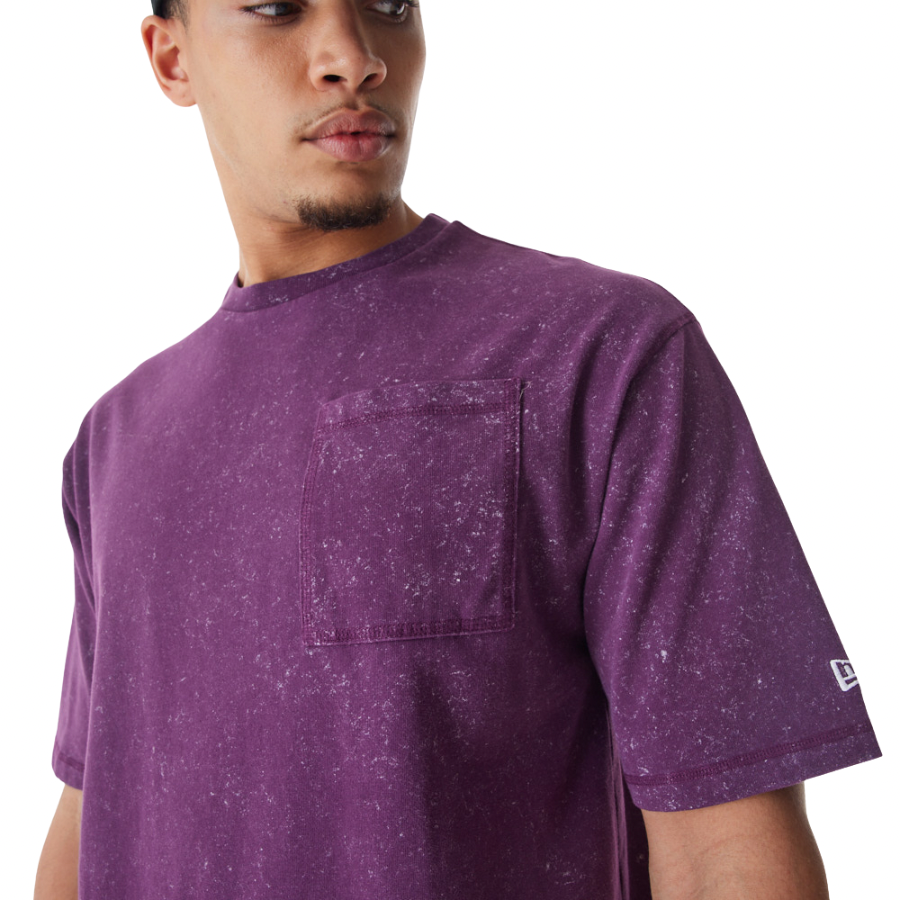 New Era Wash Dark Purple Oversized T-Shirt