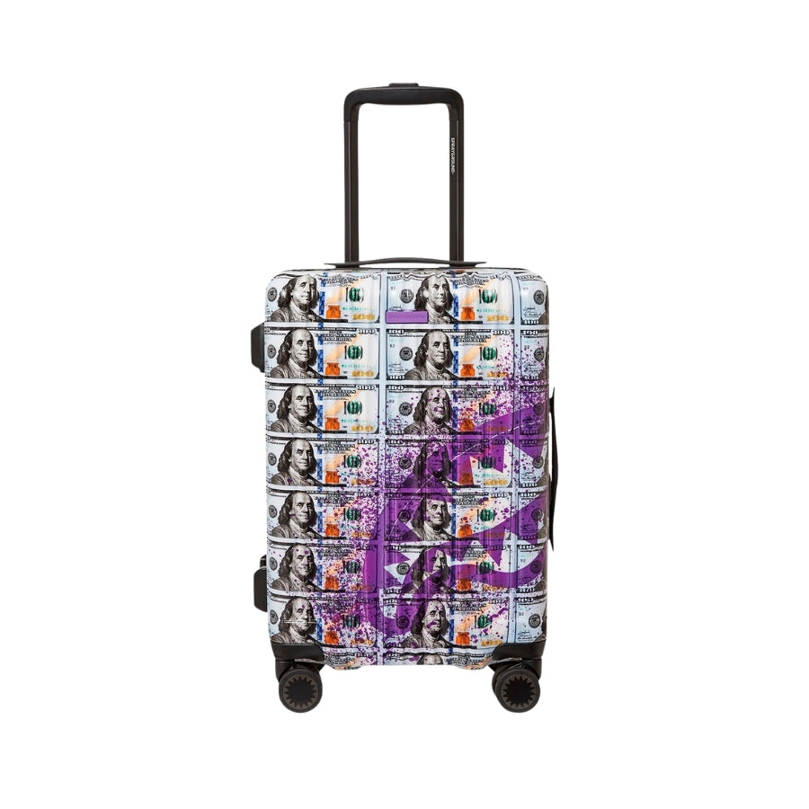 SPRAYGROUND MONEY SPLAT HARD SHELL CARRY-ON LUGGAGE