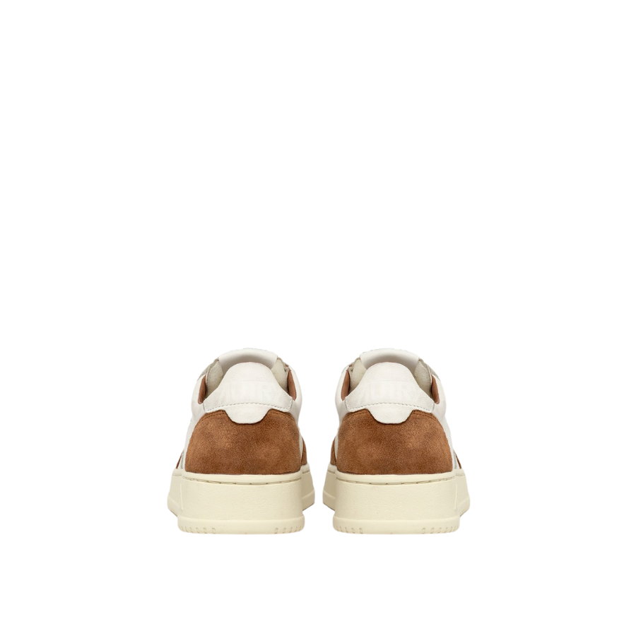 AUTRY SNEAKERS WHITE & GOATSKIN BROWN