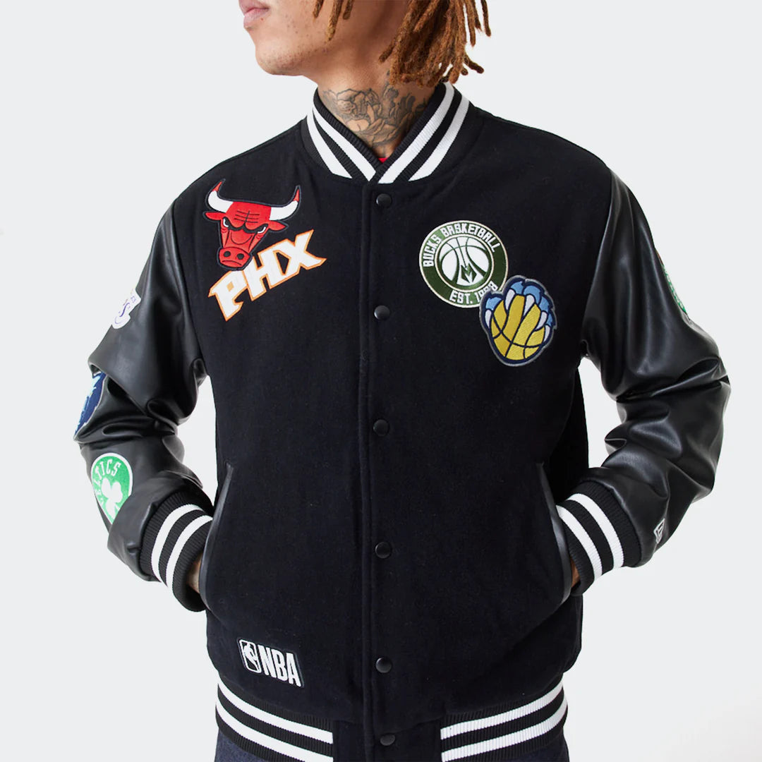 NBA BADGE VARSITY JACKET

New era