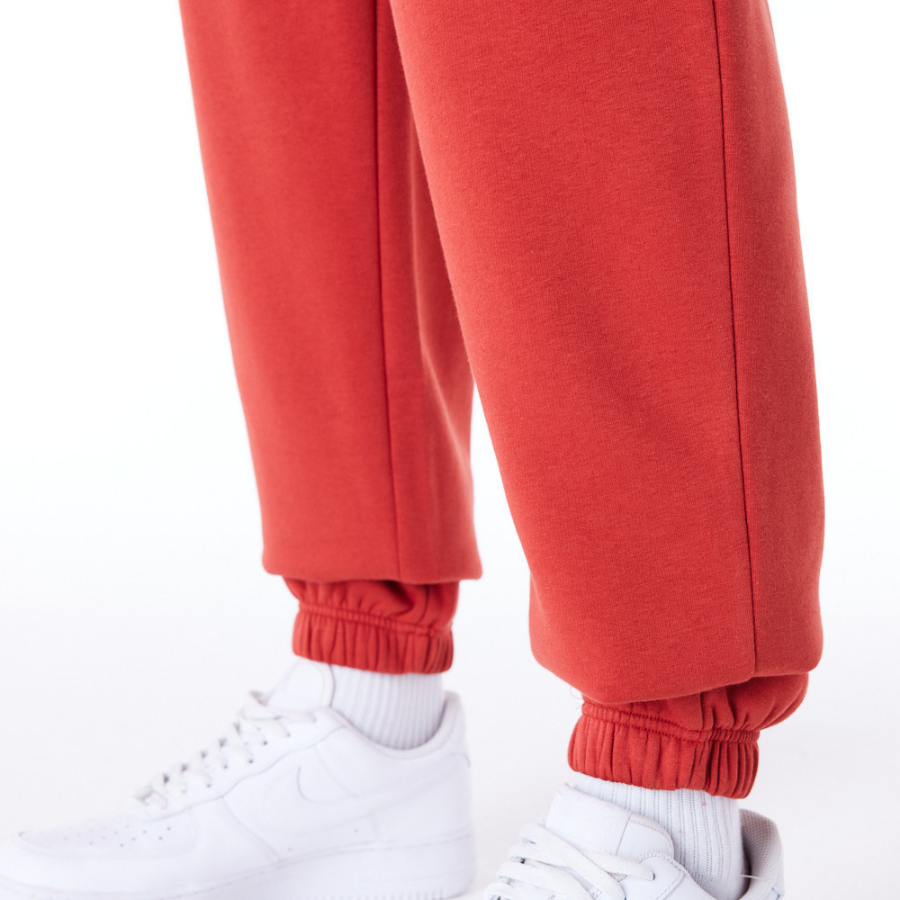 New Era Cargo Joggers Script Red Fleece