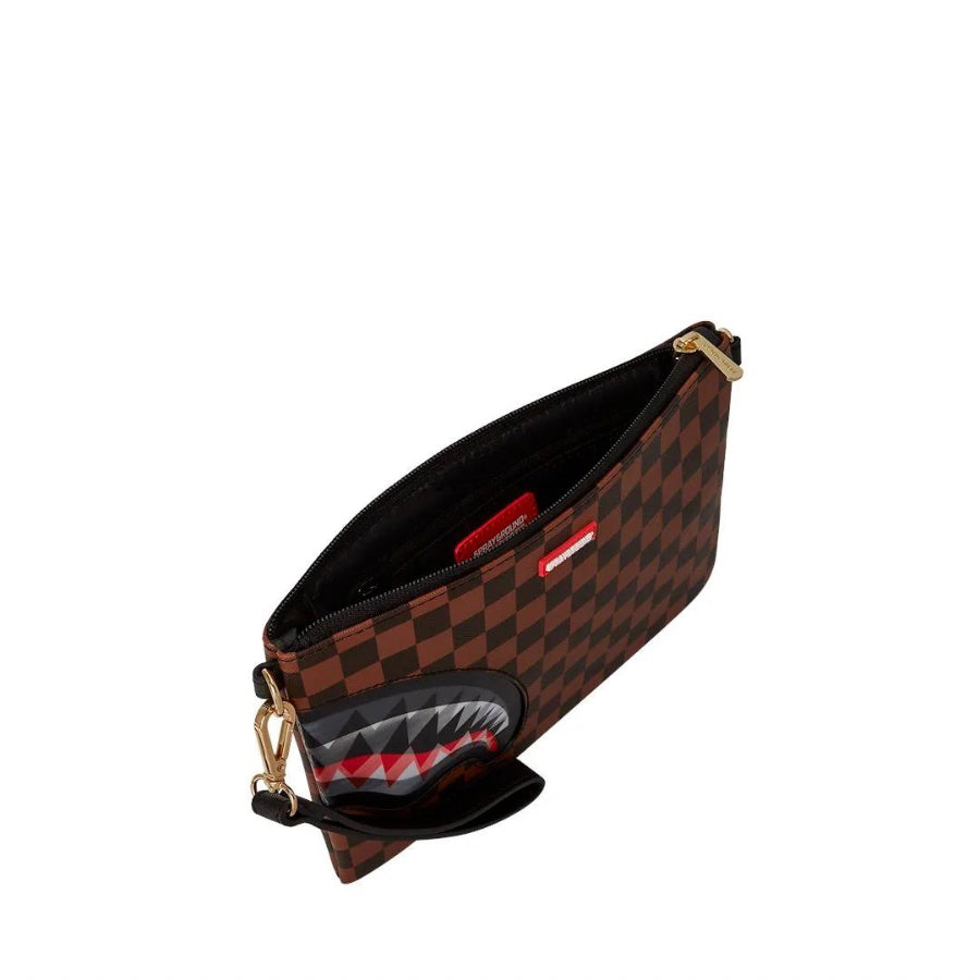 SPRAYGROUND SHARKS IN PARIS LENTICULAR CHOMP CROSSOVER CLUTCH