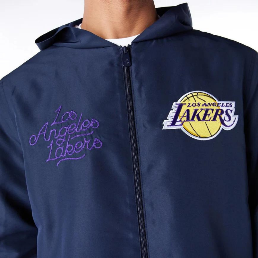 New Era LA Lakers NBA Graphic Navy Jacket